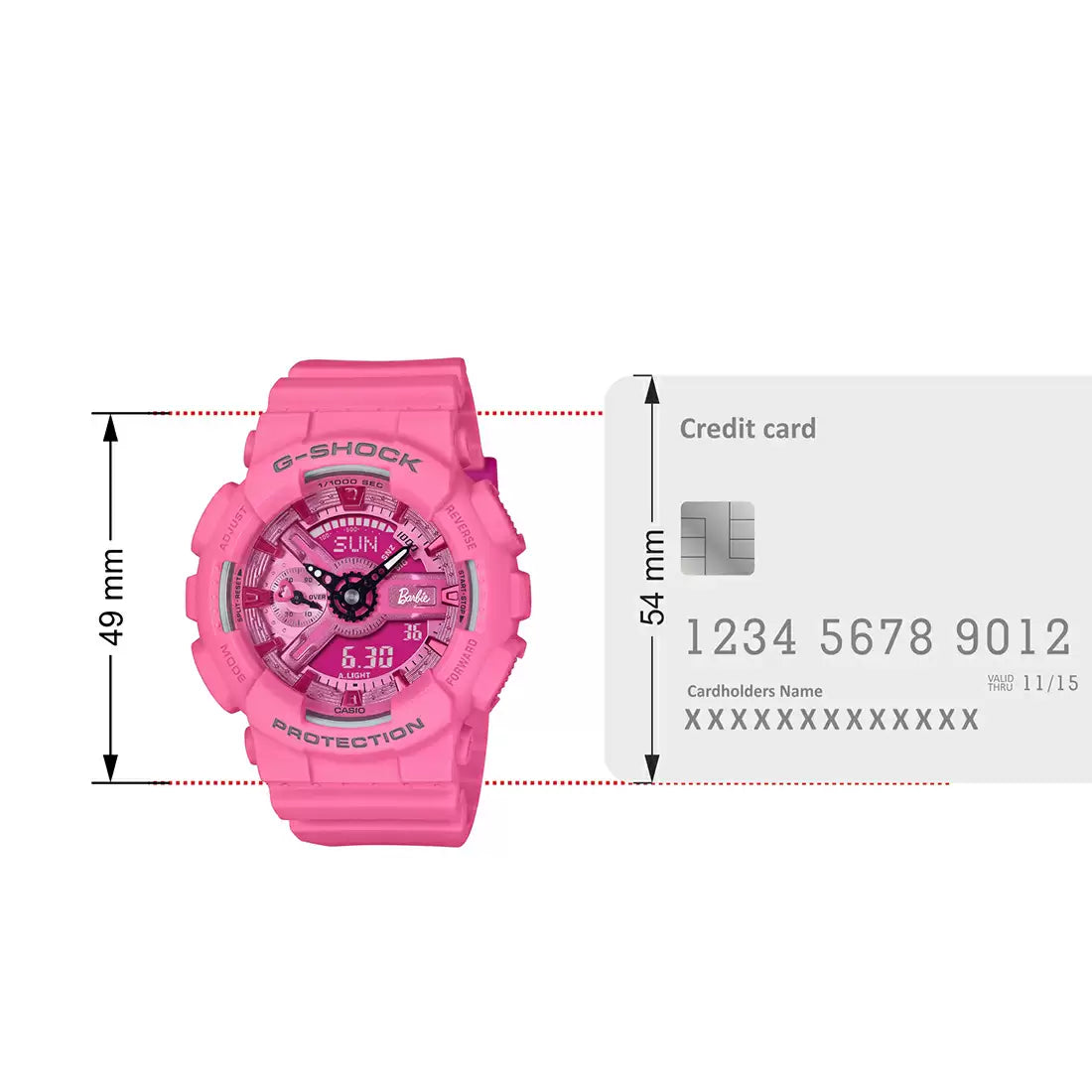 Casio G1697 G-SHOCK GMA-S110BE-4ADR Analog-Digital Watch