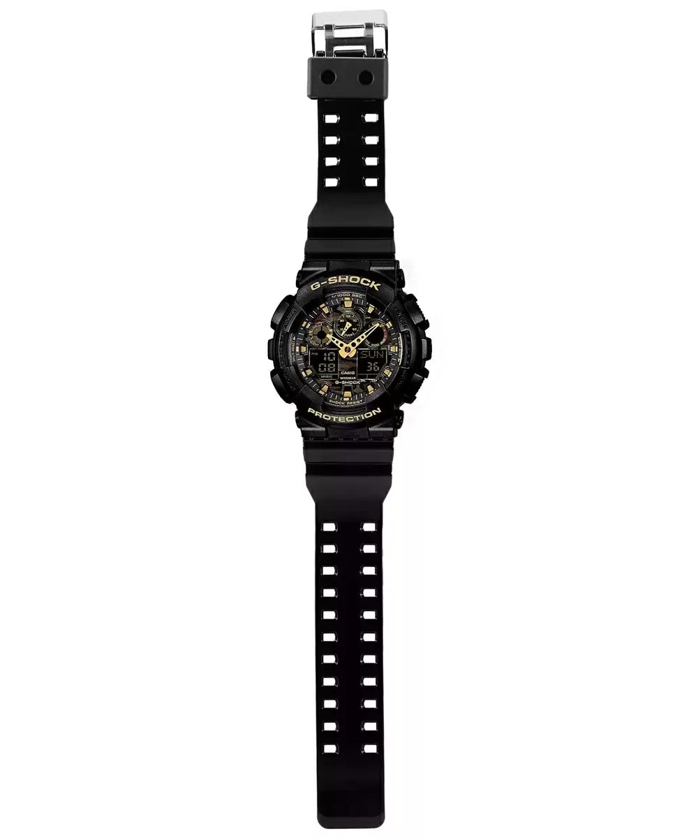 G519 Casio G-Shock GA-100CF-1A9DR Black Analog Digital Watch (Men)