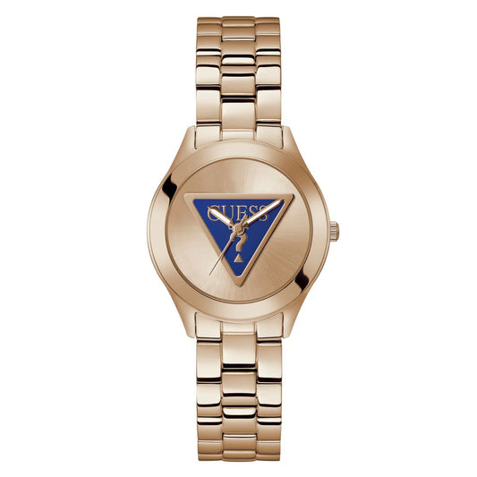 GUESS Tri Plaque Rose Gold Dial Analog Woman Watch GW0675L3