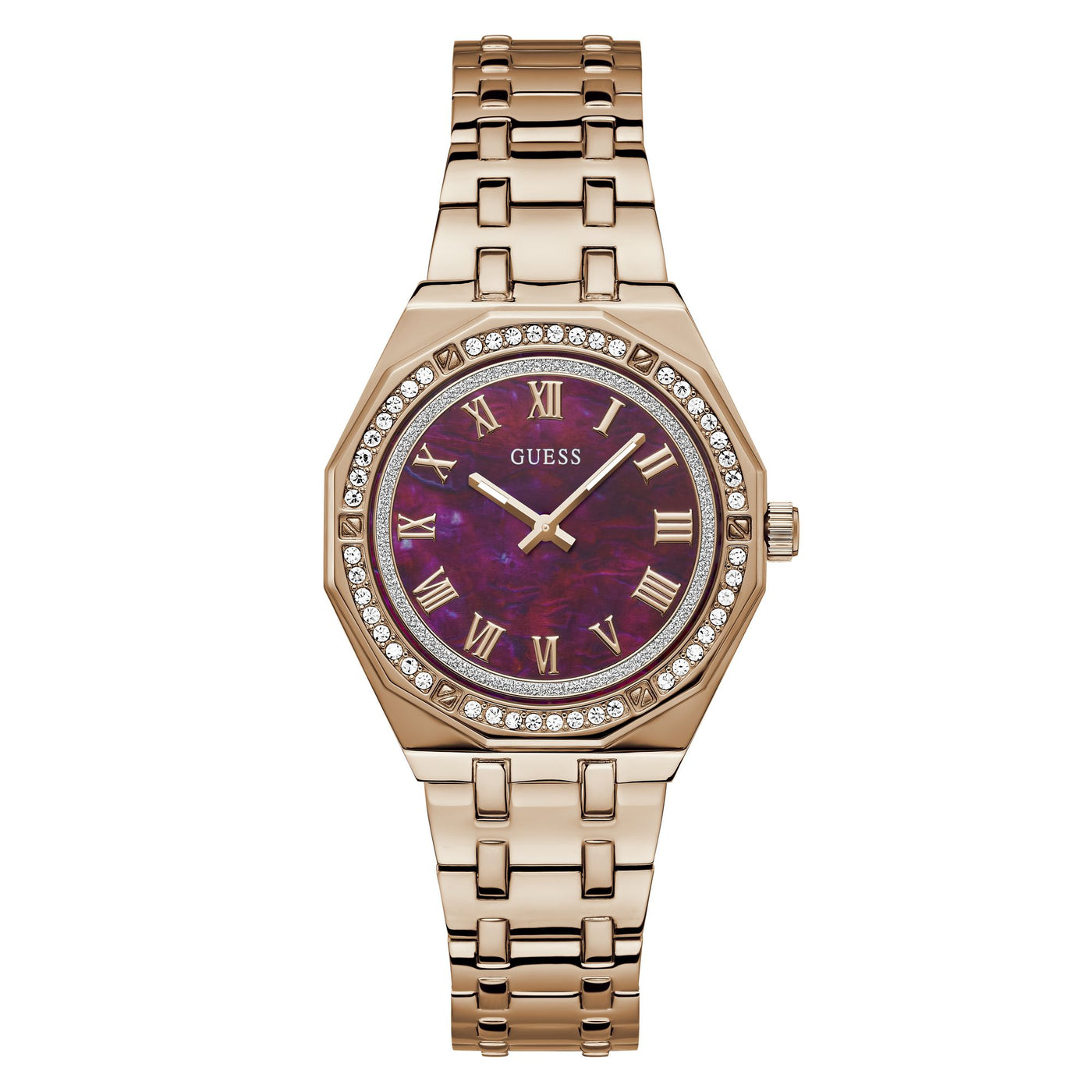GW0770L3 GUESS | Purple Dial Quartz Analog Watch (Women)