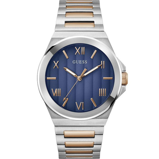 GUESS Vinyl Blue Round Dial Quartz Analog Men Watch GW0789G4