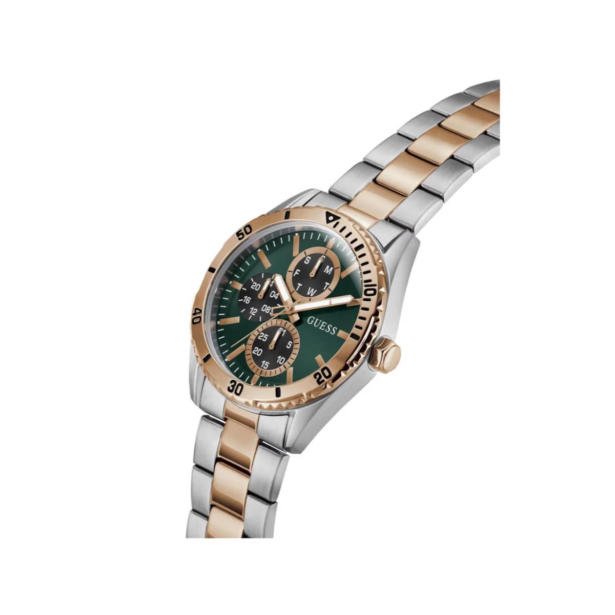 GUESS Quartz Green Dial Analog Chronograph Men's Watch GW1061G6