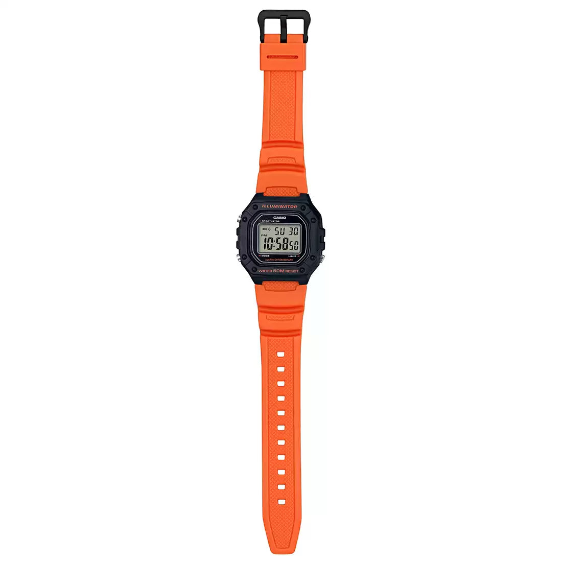 Casio i112 YOUTH W-218H-4B2VDF Orange Digital Unisex Watch