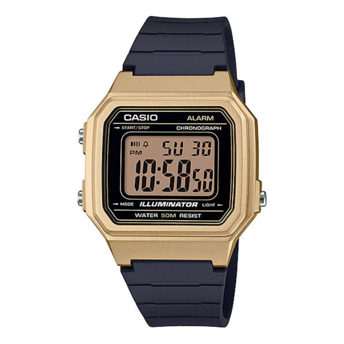 Casio W-217HM-9AV Black Dial Digital Resin Unisex Watch I115