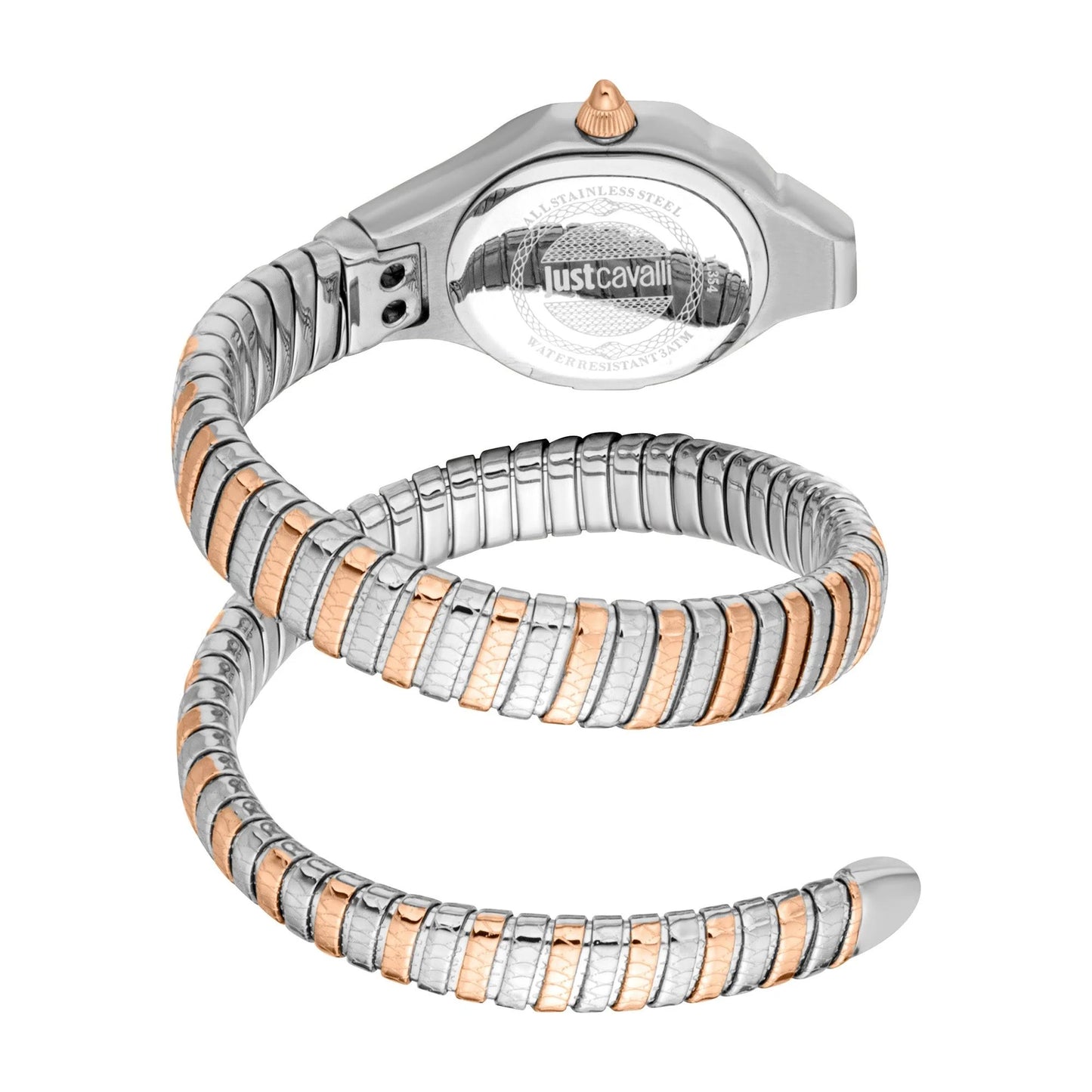 Just Cavalli Fiore Rose Gold Dial Stainless Steel Analogue Women Watch JC1L354M0065