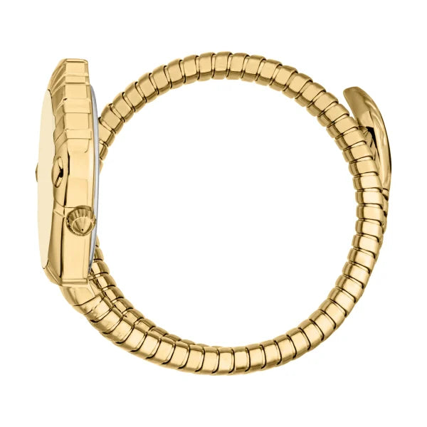 Just Cavalli Lirica Champagne Dial Stainless Steel Analogue Watch For Women - JC1L357M0025