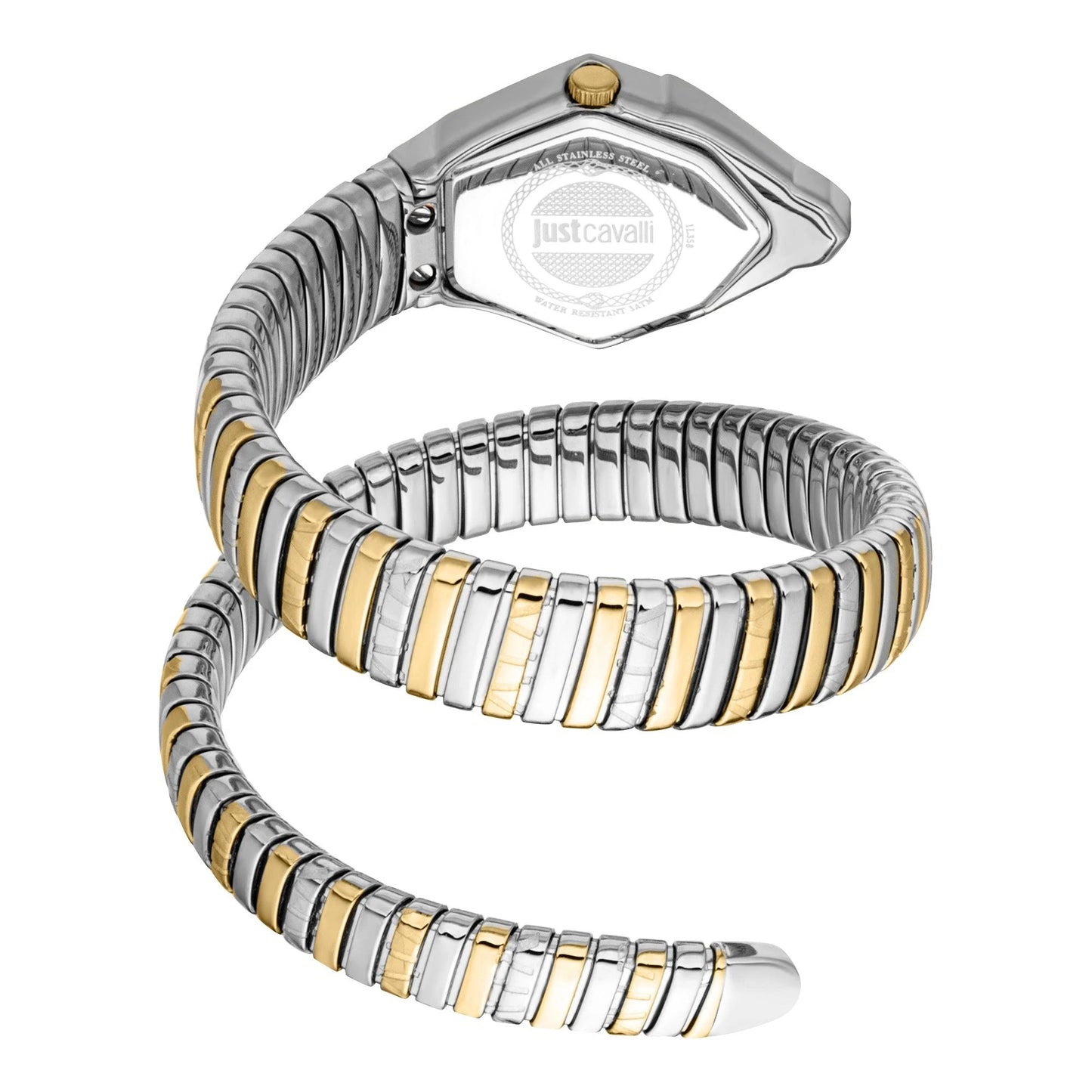 Just Cavalli Snake Gemma White Dial Analog Women Watch - JC1L358M0065