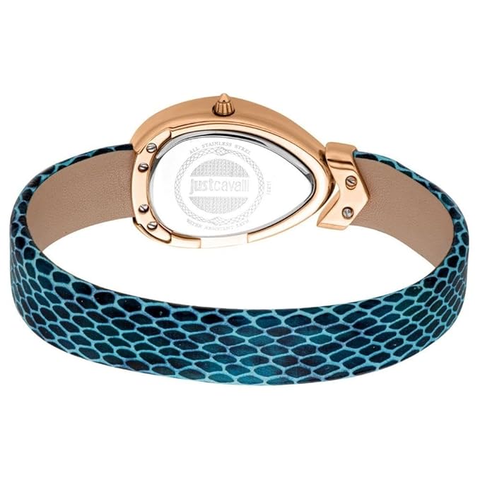 JUST CAVALLI Diversa Snake Blue Dial Analogue Watch for Women -JC1L321L0055