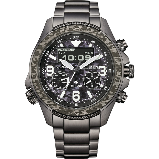 Citizen Promaster Land U822 Black Dial Digital and Analog Men's Watch - JV1008-63E