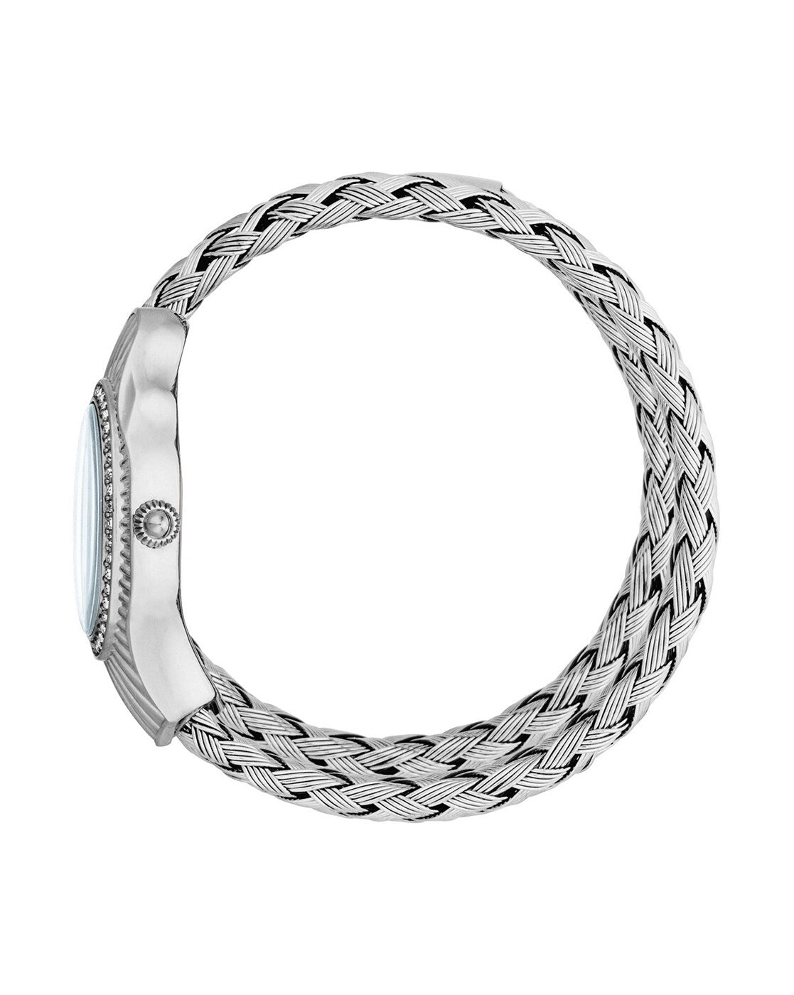 JC1L305M0015 JUST CAVALLI Blue Dial Twined Snake Analog Watch for Women