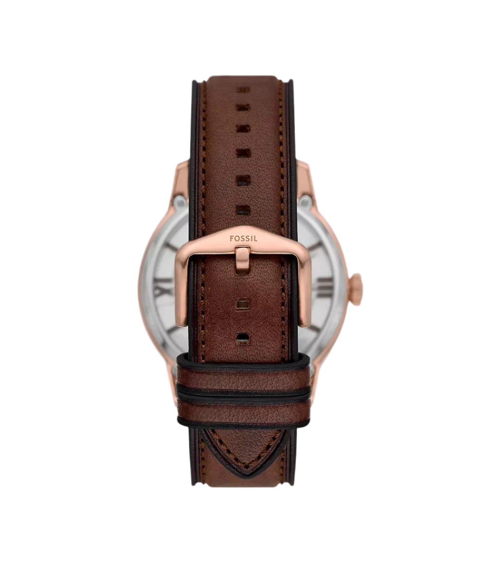 ME3259 Fossil | Townsman Automatic Brown Leather Watch (Men)