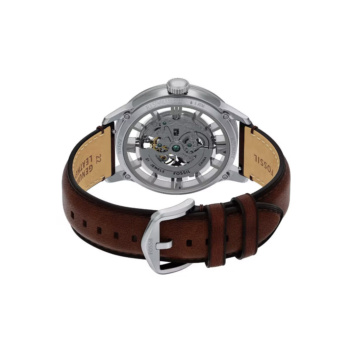 Fossil Townsman Automatic Silver Dial Analog Watch For Men ME3270