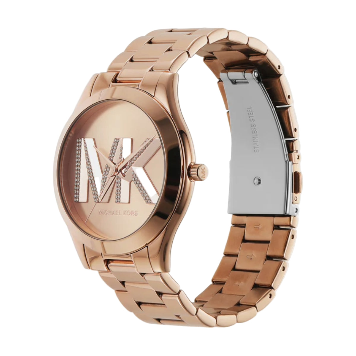 Michael Kors Slim Runway Quartz Rose Gold Dial Analog Women Watch MK4733