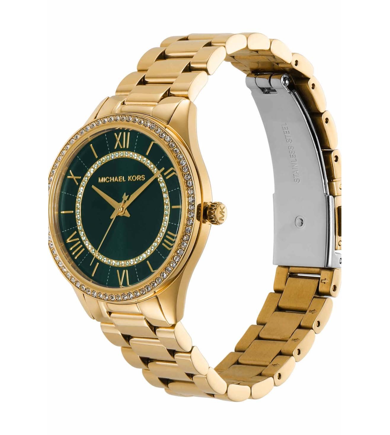 Michael Kors Lauryn Green Dial Analog Astrological Watch for Women - MK4737