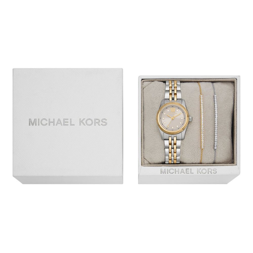 Michael Kors Lexington Silver Dial Analog Women Watch With Bracelet MK4815SET