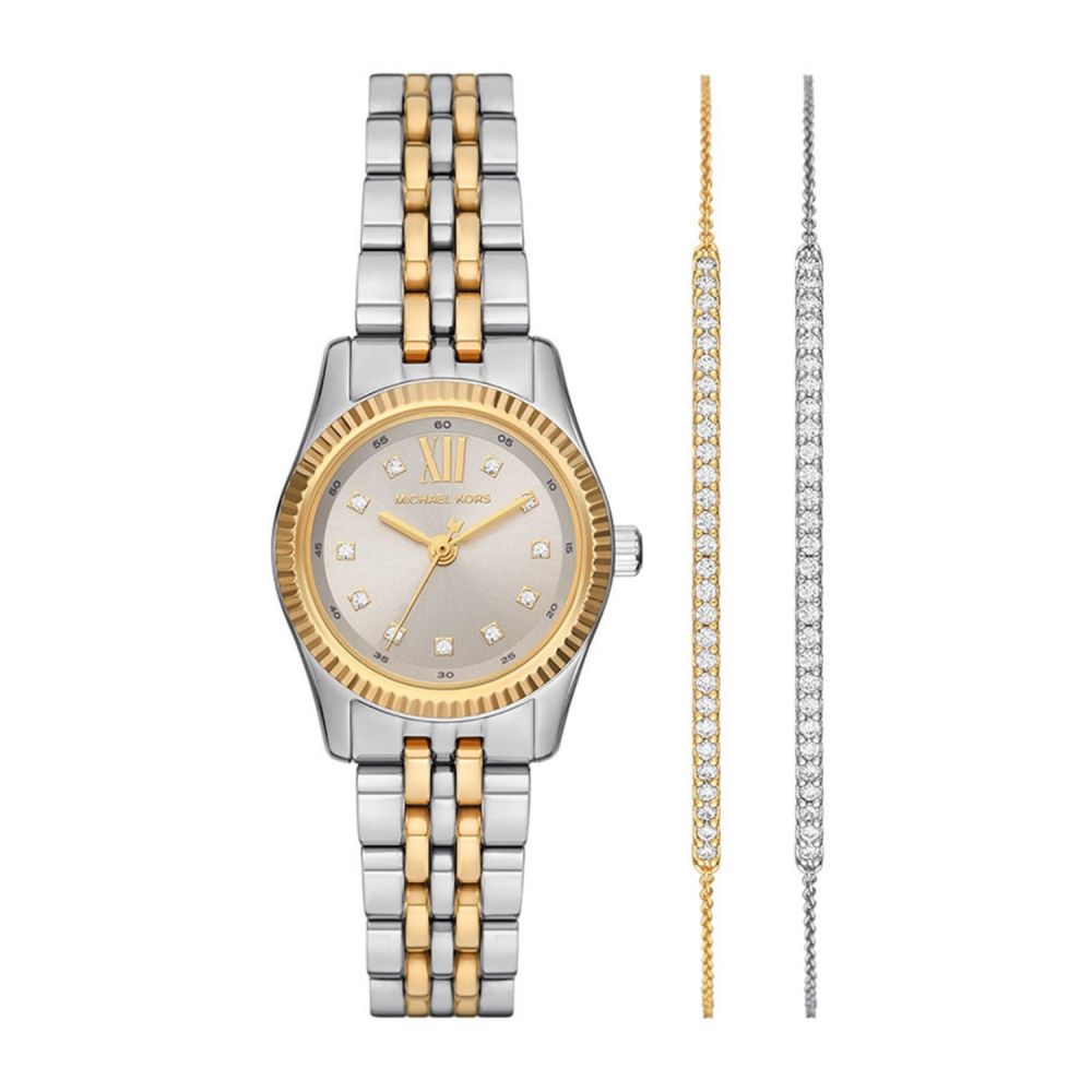 Michael Kors Lexington Silver Dial Analog Women Watch With Bracelet MK4815SET
