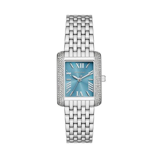 Michael Kors Emery Quartz Blue Dial Analog Stainless Steel Women Watch MK4829