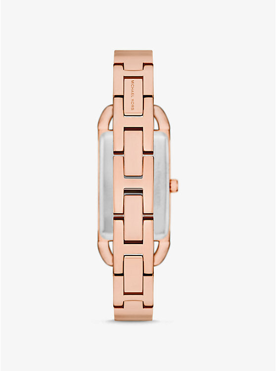 MK4858 Michael Kors | Mini Empire Pavé Rose Gold-Tone Bangle Watch