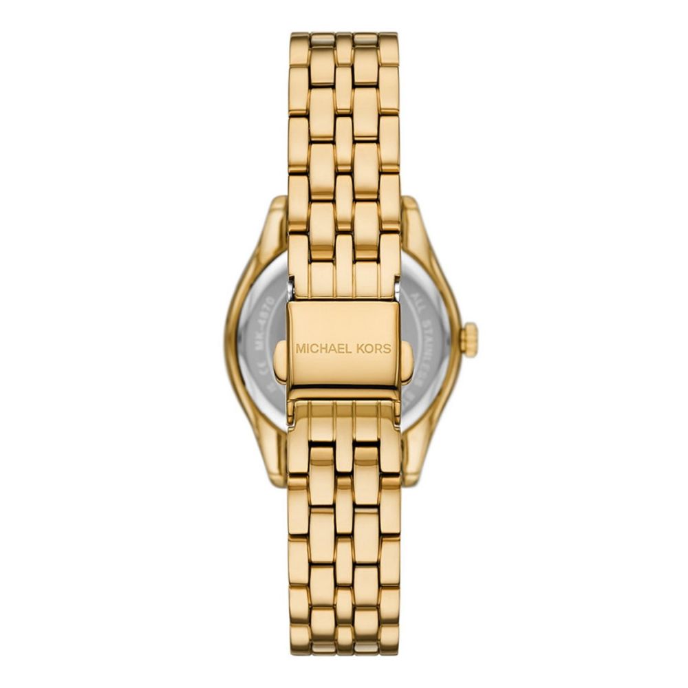 Michael Kors Harlowe Quartz Green Dial Analog Stainless Steel Women Watch MK4870