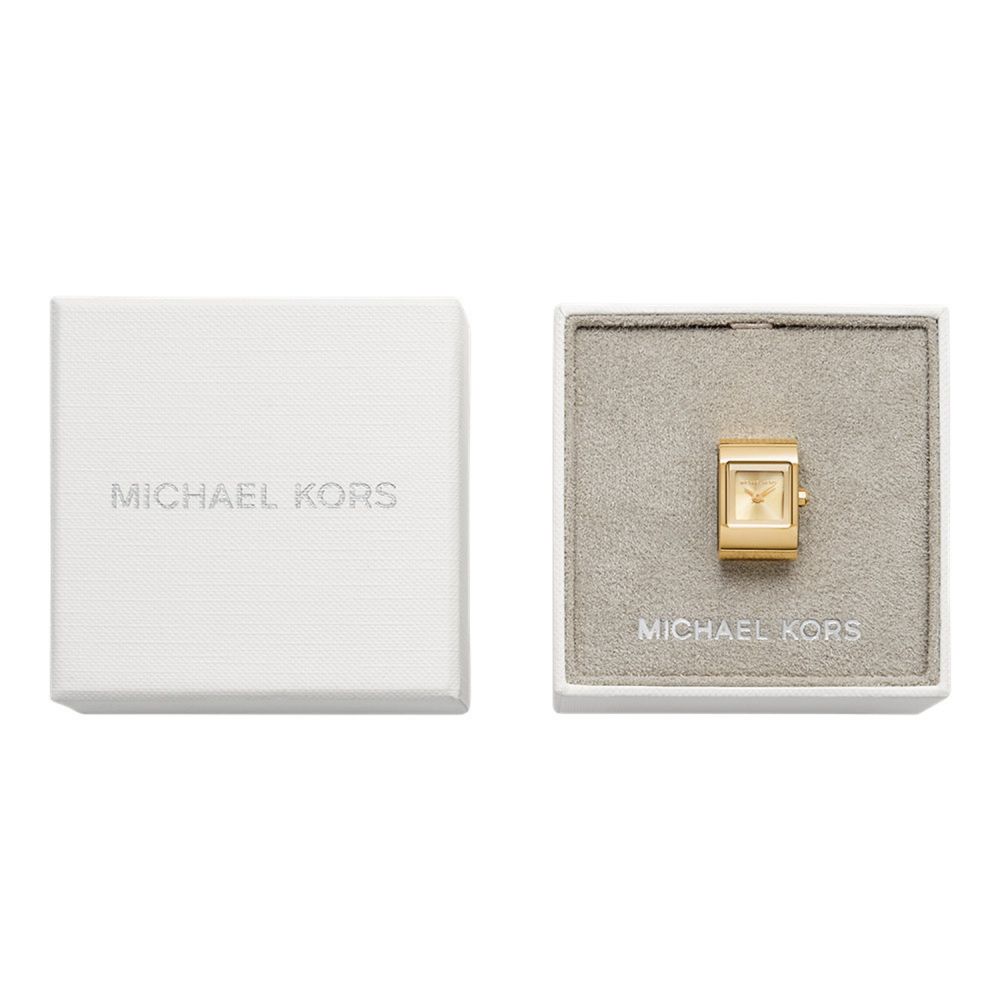 Michael Kors Darrington Gold Dial Analog Women Ring Watch MK4883