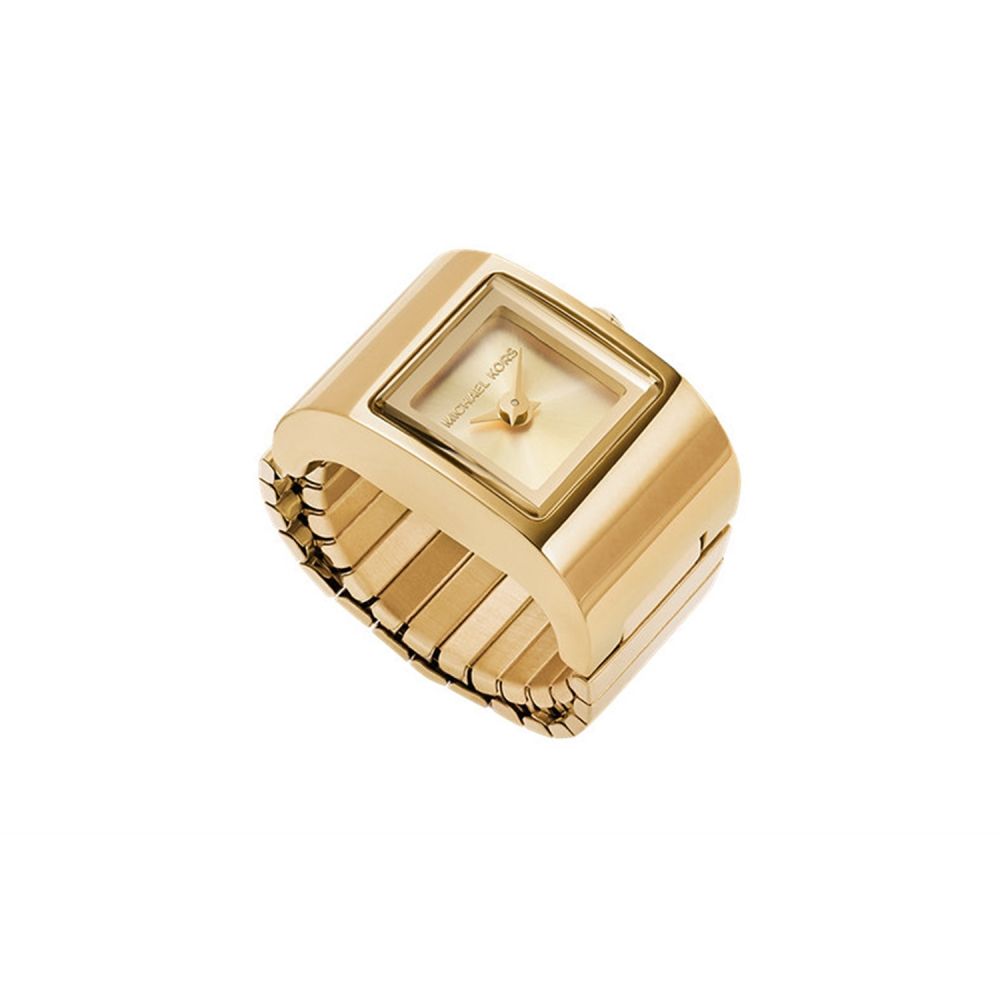 Michael Kors Darrington Gold Dial Analog Women Ring Watch MK4883