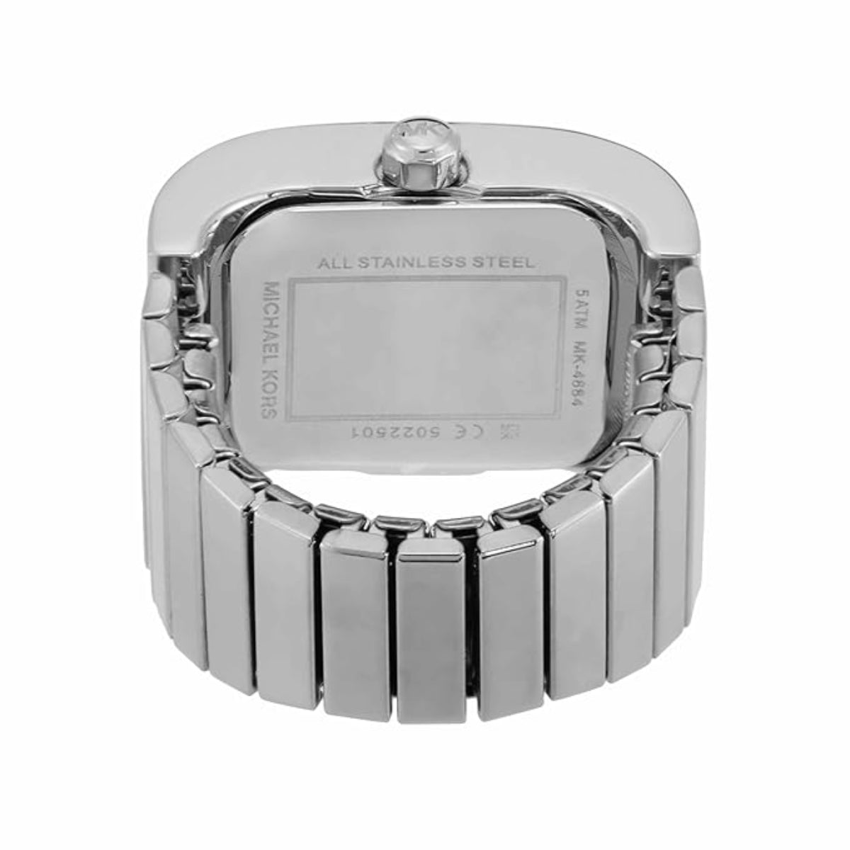Michael Kors Darrington Quartz Silver Dial Analog Women Ring Watch MK4884