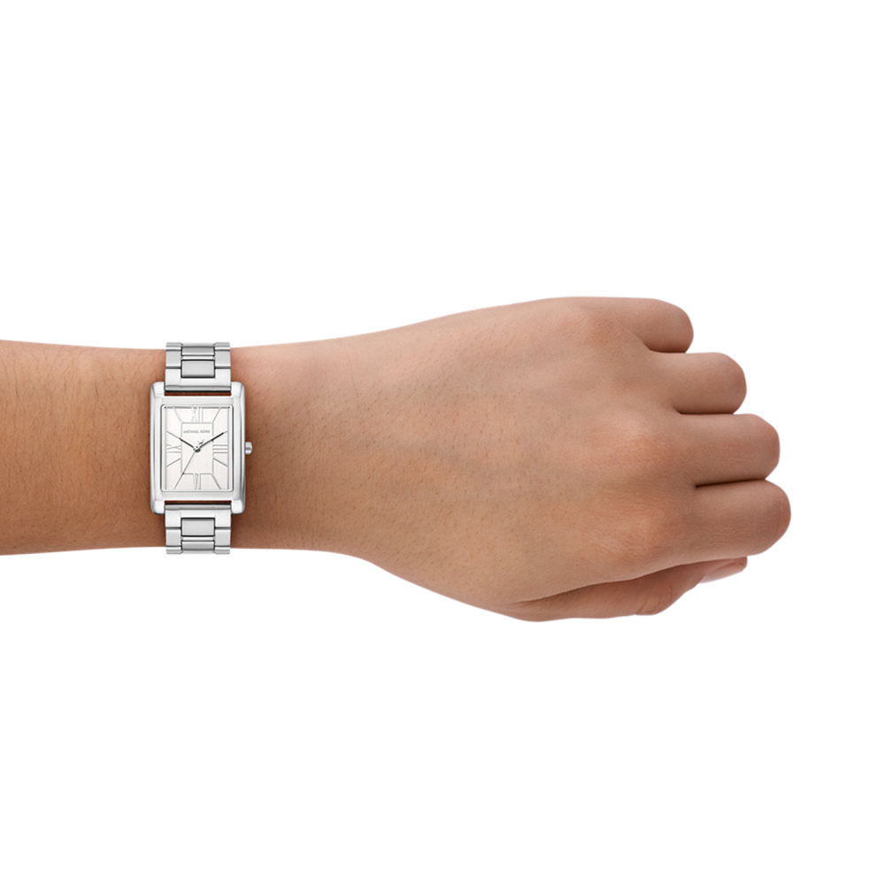 Michael Kors Essex Quartz Silver Rectangular Dial Women Watch MK4906