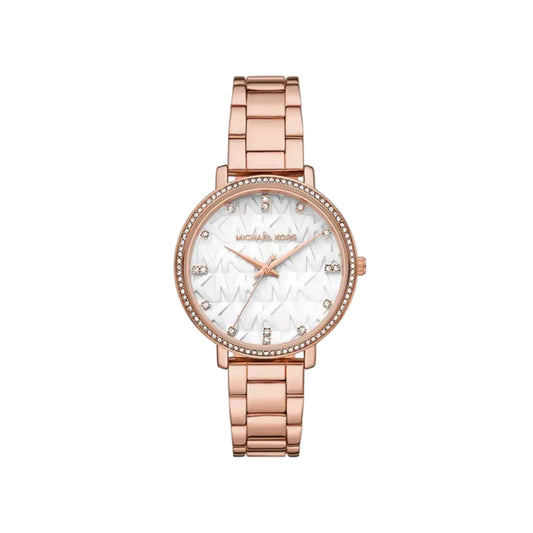 Michael Kors Quartz White Dial Analog Stainless Steel Women Watch MK4917