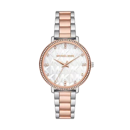 Michael Kors Pyper Three-Hand Two-Tone Stainless Steel Women Watch, MK4920