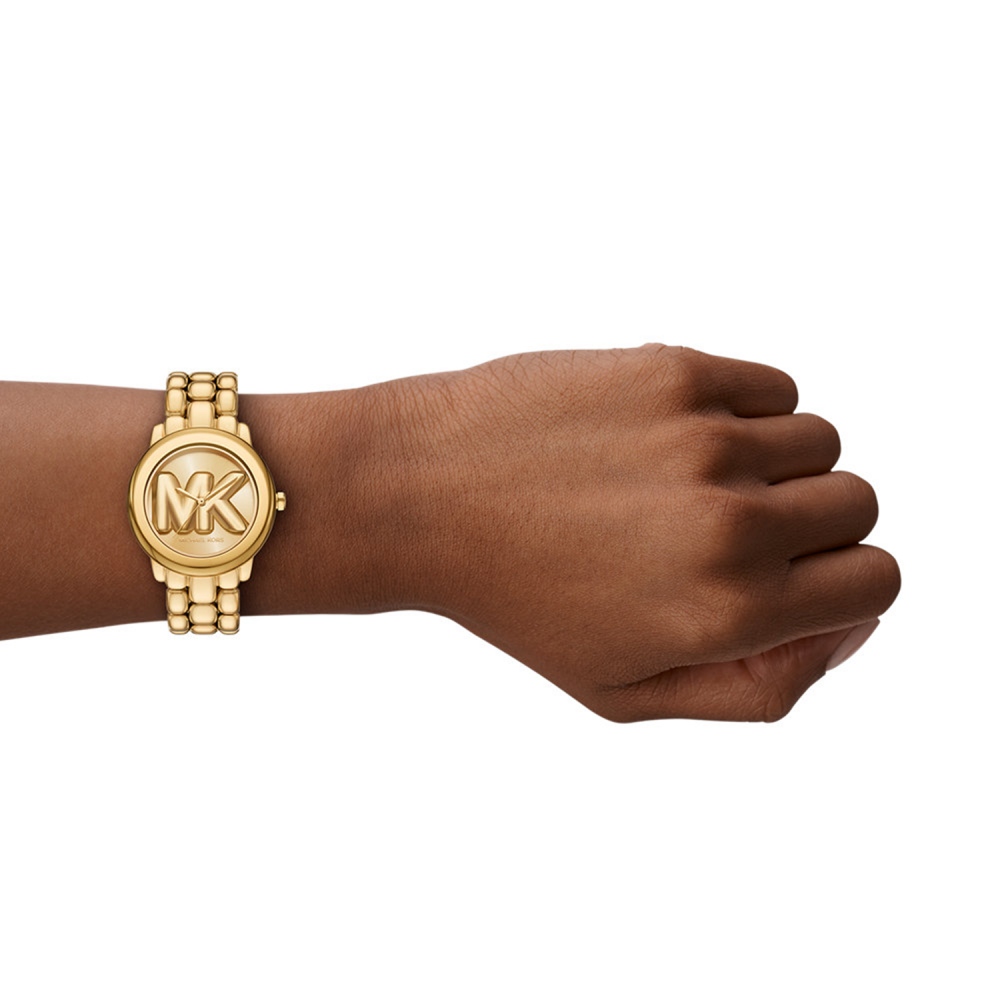 Michael Kors Phoebe Gold Dial Analog Stainless Steel Women Watch MK4923