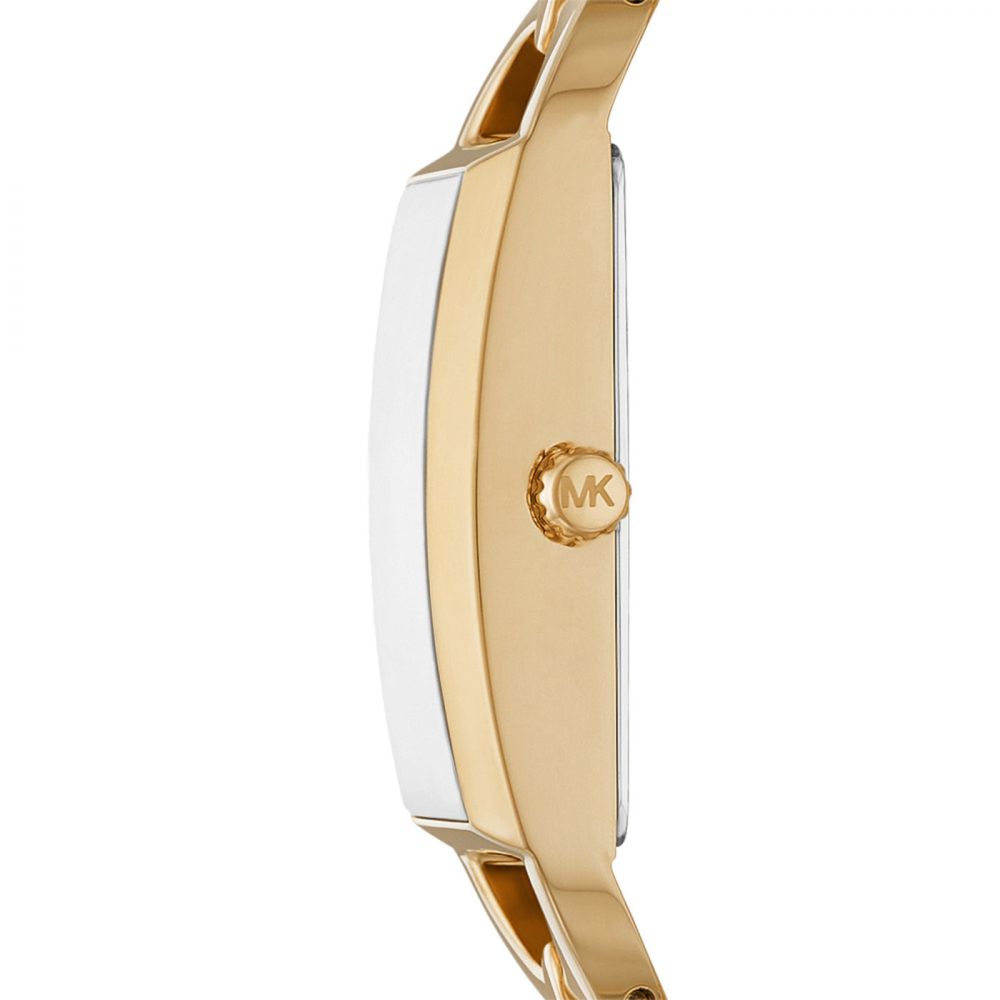 Michael Kors Empire Quartz Gold Dial Stainless Steel Women Watch MK7406