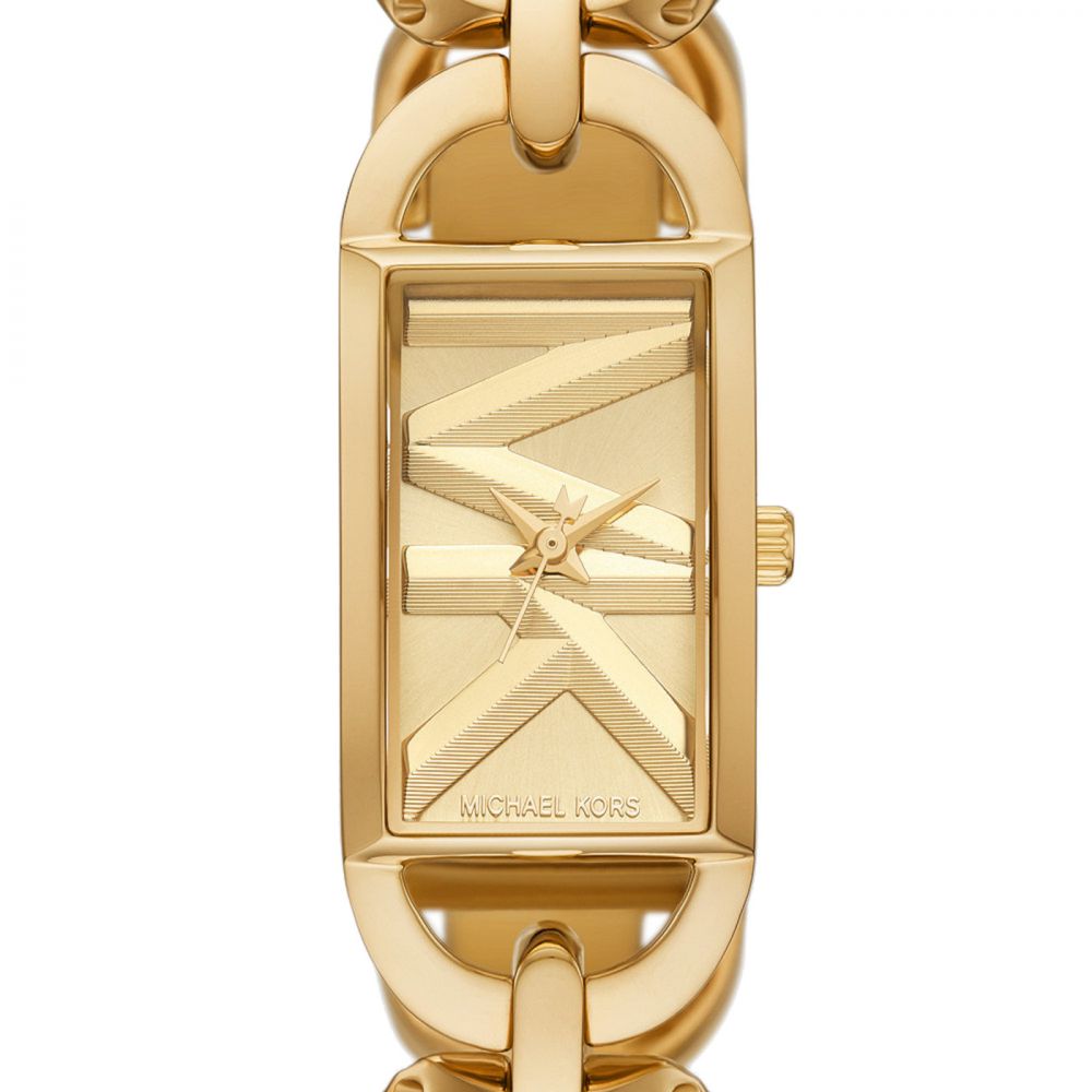Michael Kors Empire Quartz Gold Dial Stainless Steel Women Watch MK7406
