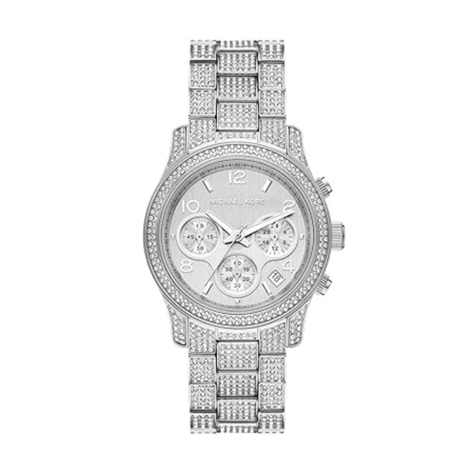 Michael Kors Runway Quartz Silver Dial Analog Watch For Women MK7434