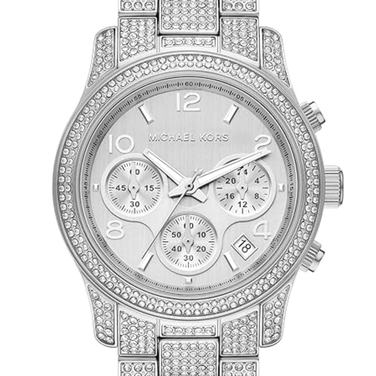 Michael Kors Runway Quartz Silver Dial Analog Watch For Women MK7434