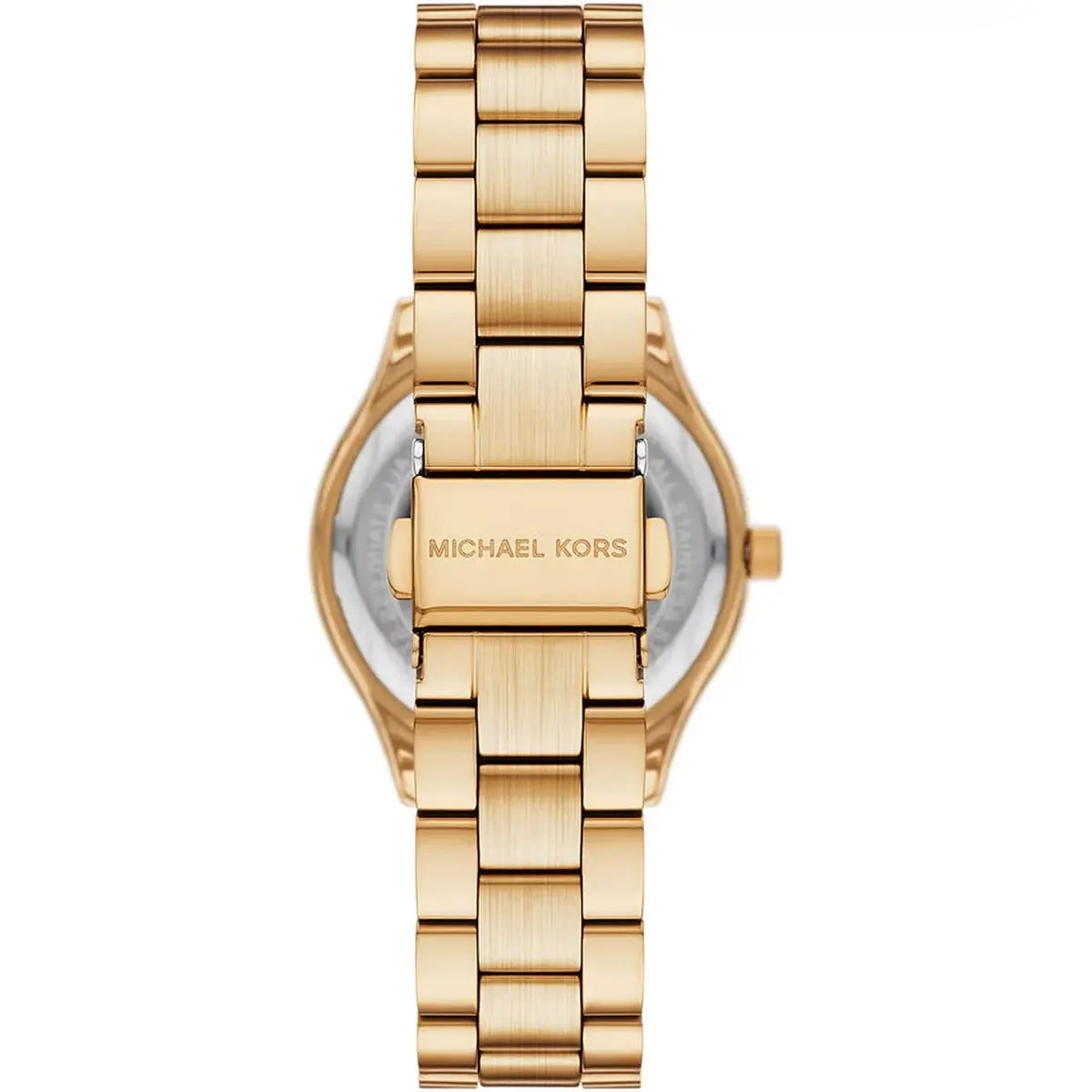 Michael Kors Slim Runway Quartz Gold Dial Women's Watch With Jewelry Set MK7561SET