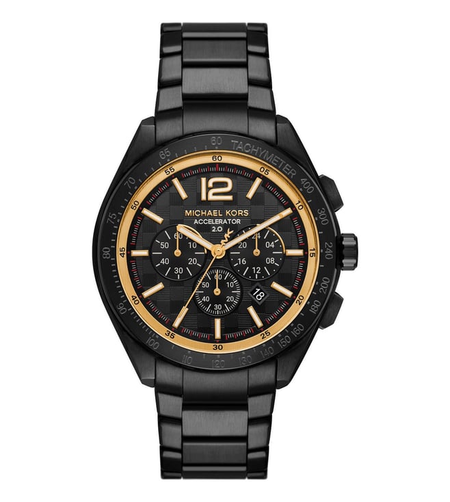 MK9179 Michael Kors Accelerator Black Dial Analog Watch (Men