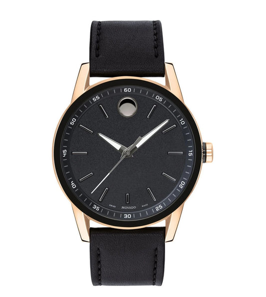 607358 | MOVADO Museum Sport Black Dial Watch for Men
