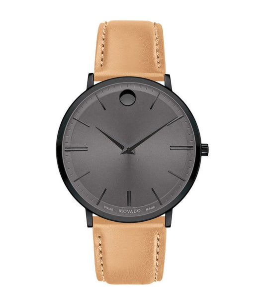 607378 | MOVADO Ultra Slim Grey Dial Watch for Men