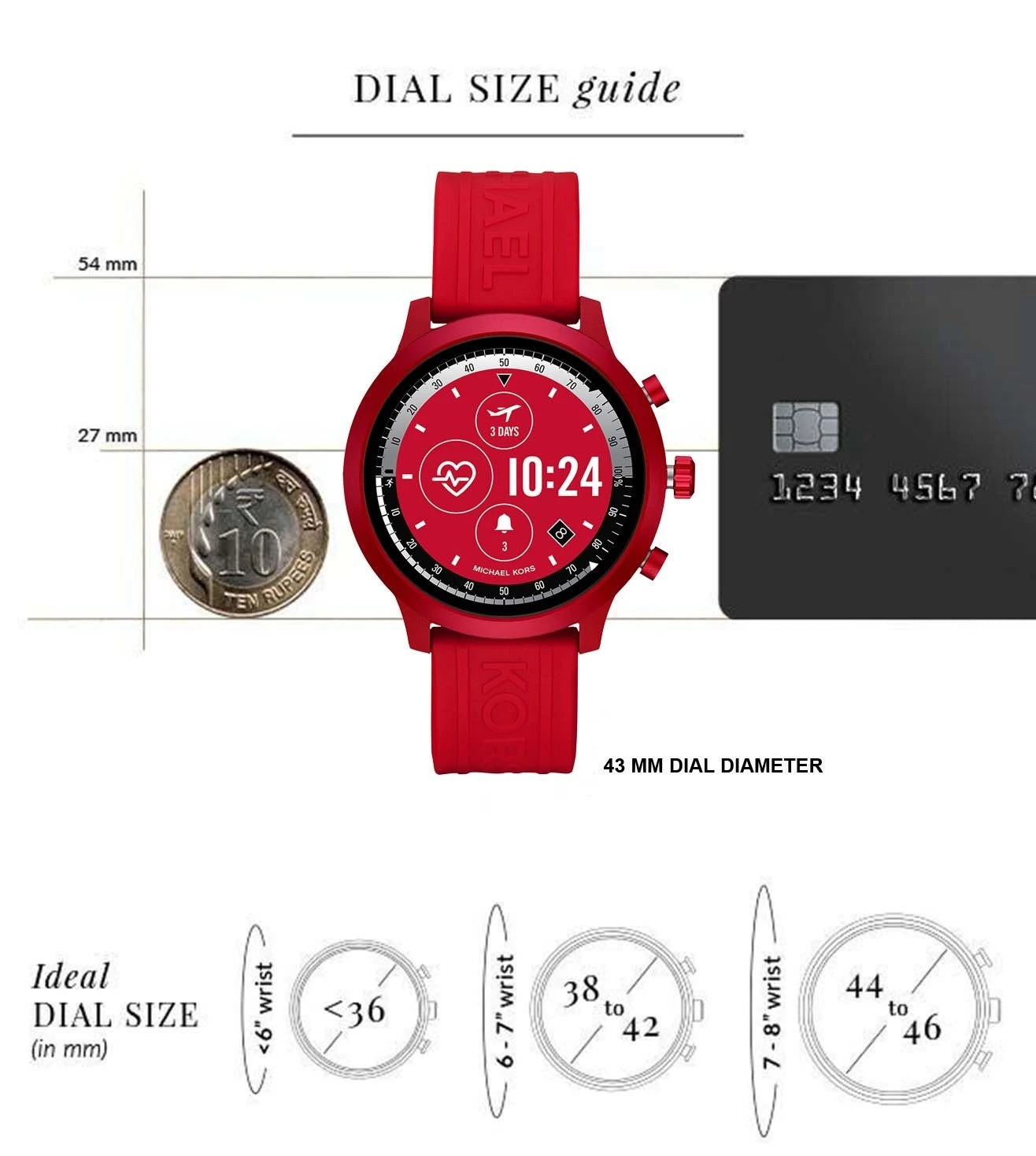 MKT5073 | MICHAEL KORS MKGO Black Dial Smart Watch for Women