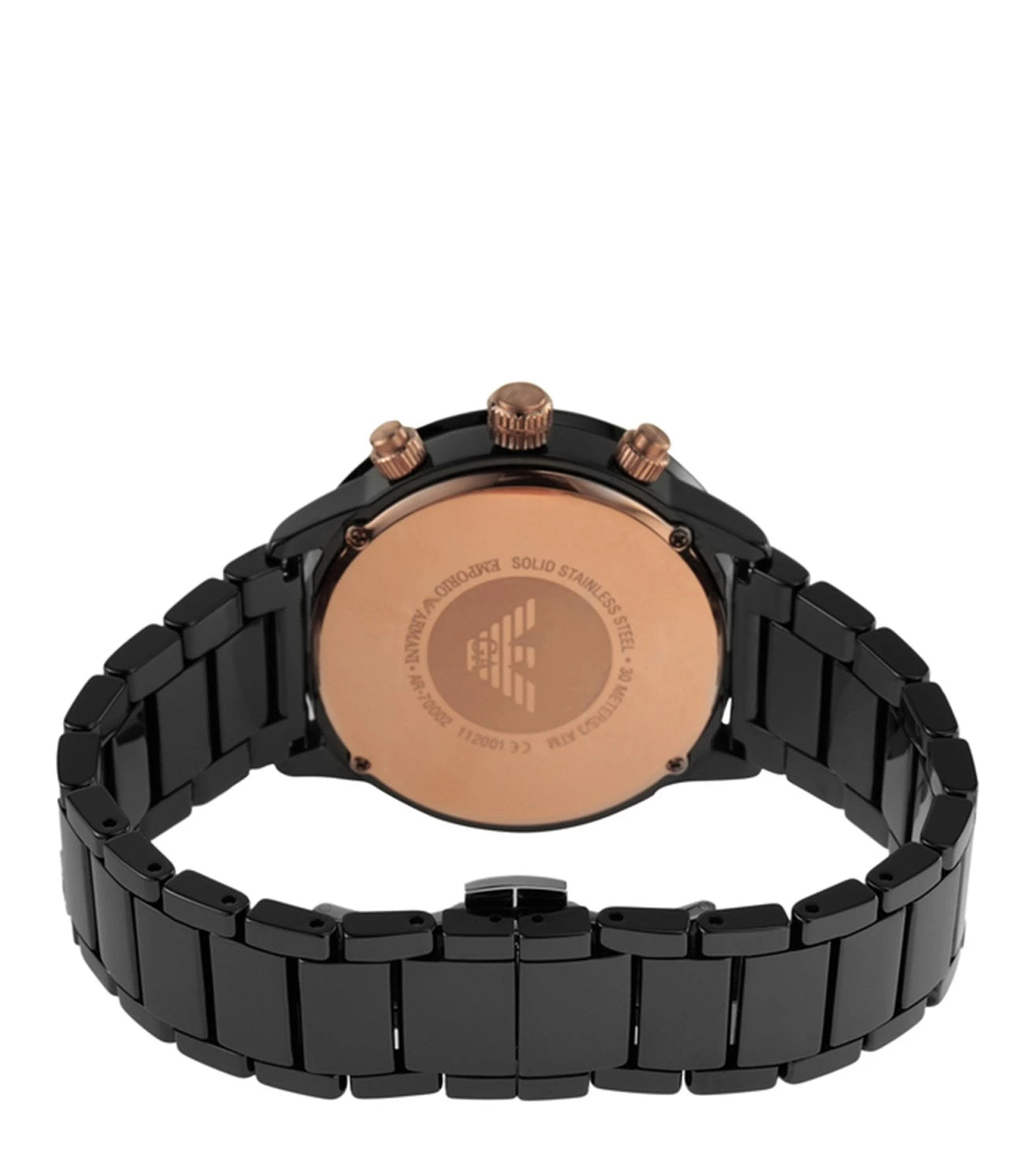 AR70002 | EMPORIO ARMANI Mario Black Dial Watch for Men