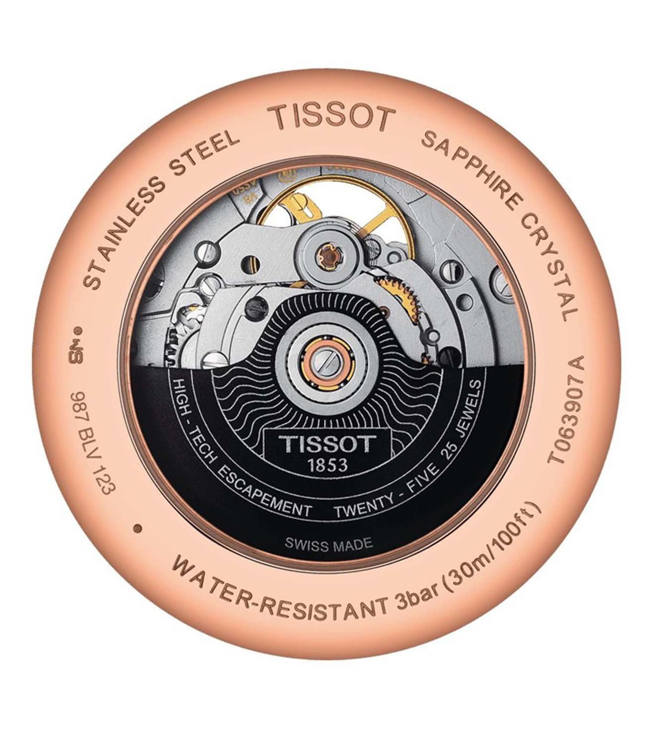 T0639073603800 | TISSOT TRADITION POWERMATIC 80 OPEN HEART Watch for Men