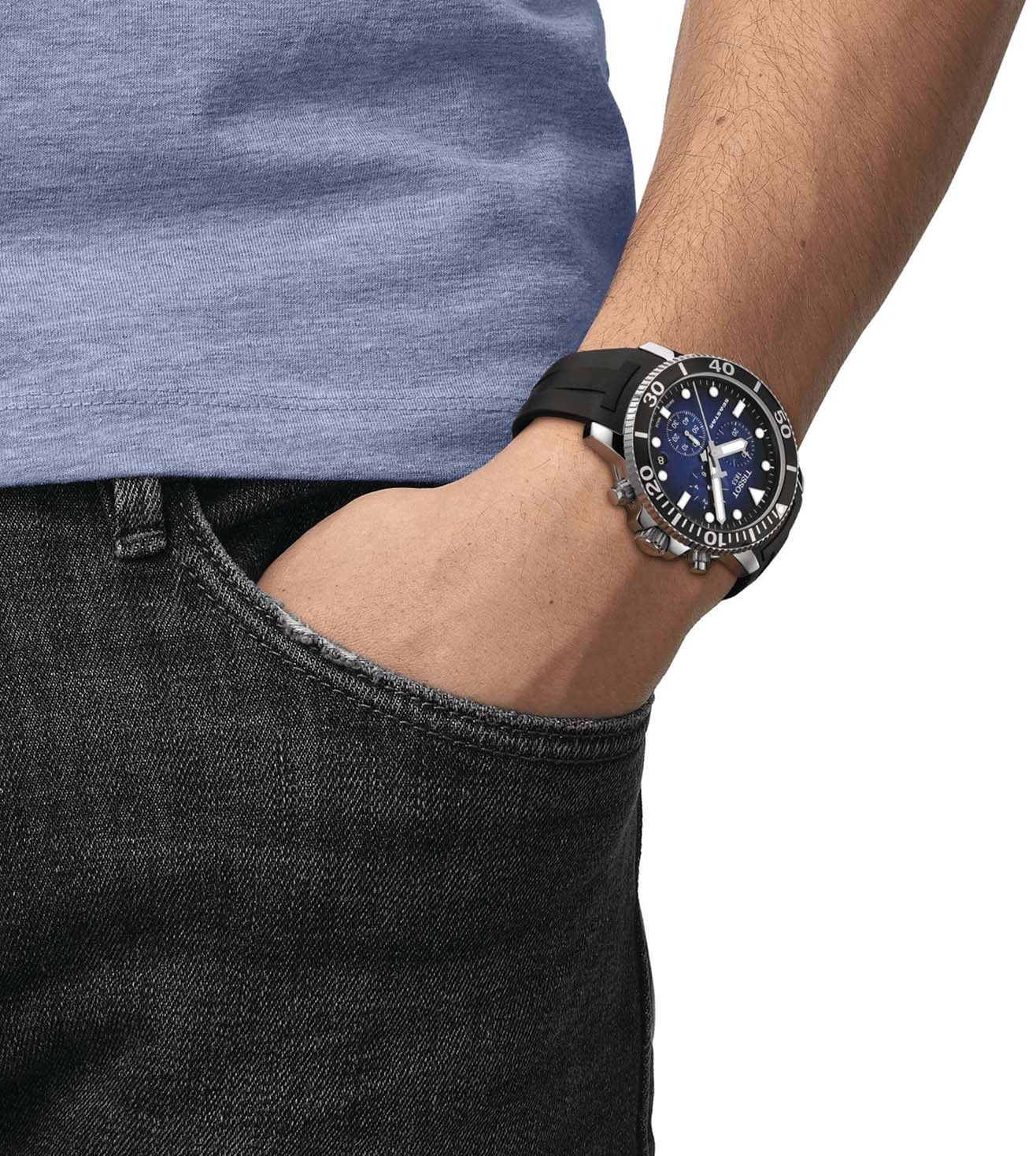 T1204171704100 | TISSOT Seastar 1000 T-Sport Chronograph Watch for Men