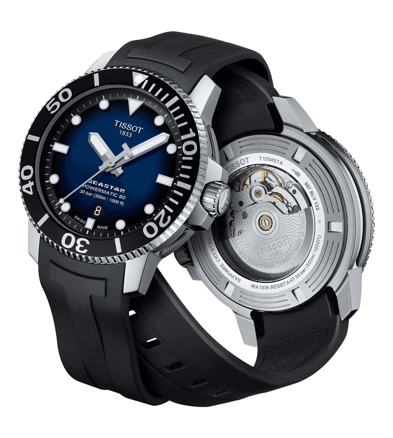 T1204071704100 | TISSOT T-Sport Seastar 1000 Powermatic Swiss Automatic Watch for Men