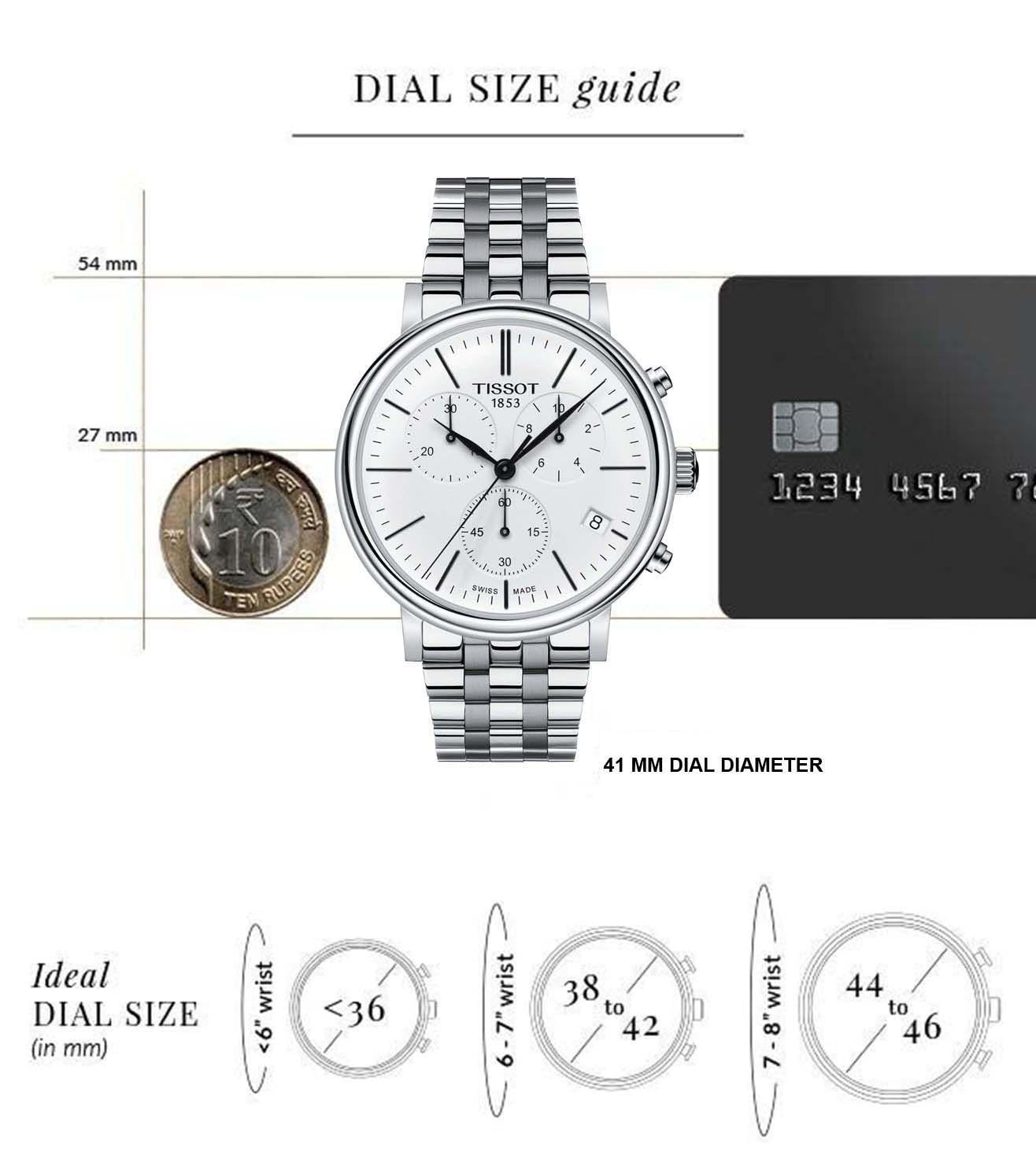 T1224171101100 | TISSOT CARSON Chronograph Watch for Men