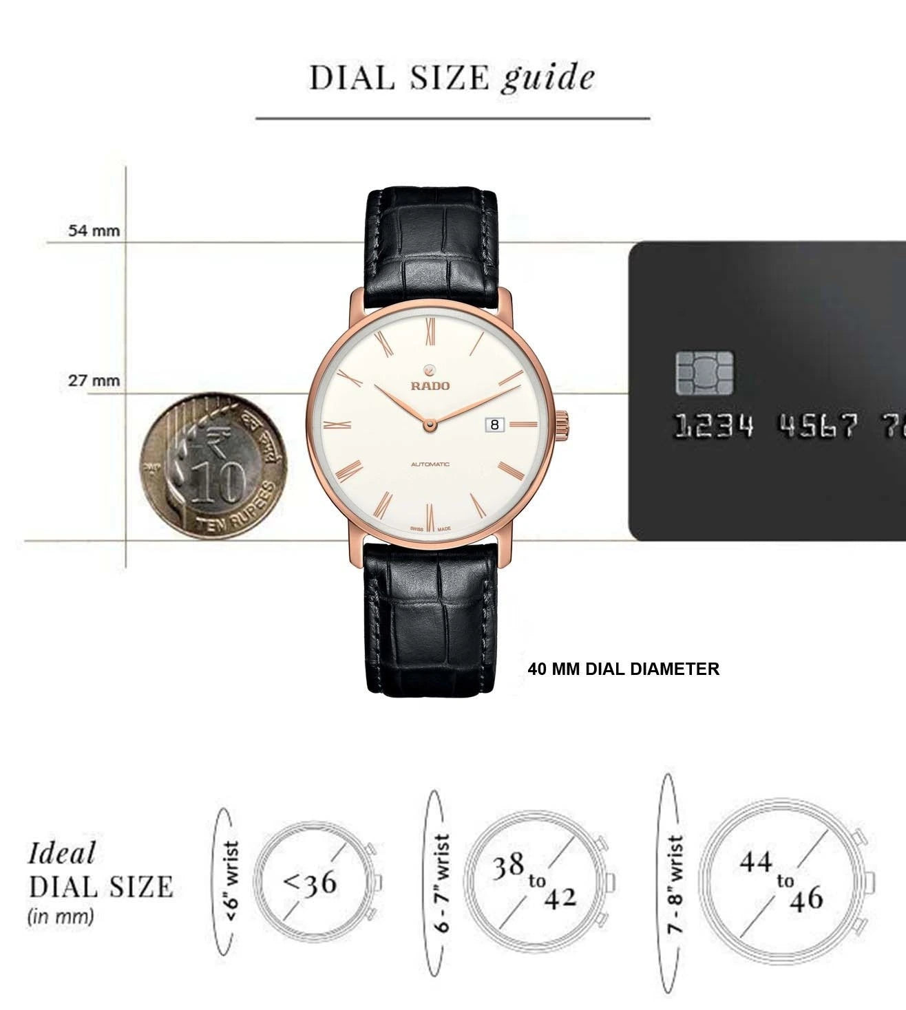 R14068016 | RADO DiaMaster Thinline Automatic Watch for Men