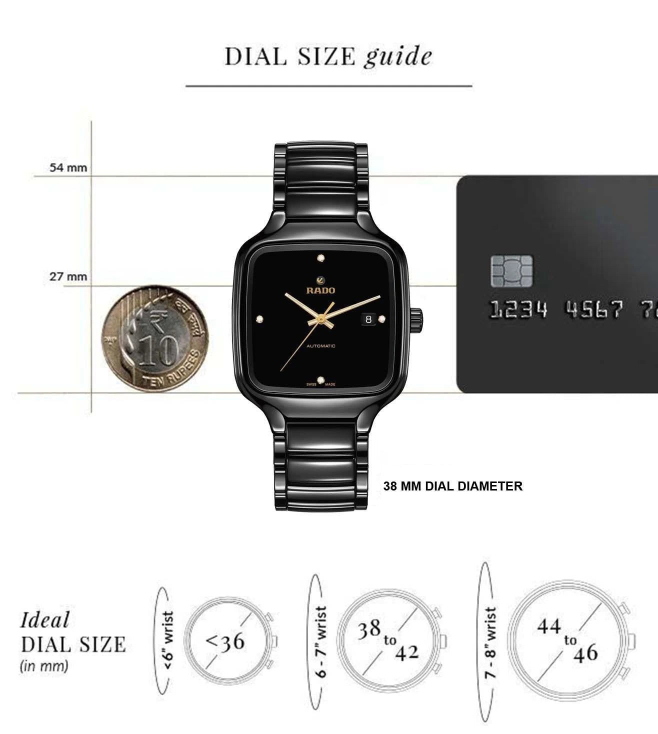 R27078722 | RADO True Square Automatic Diamonds Unisex Watch
