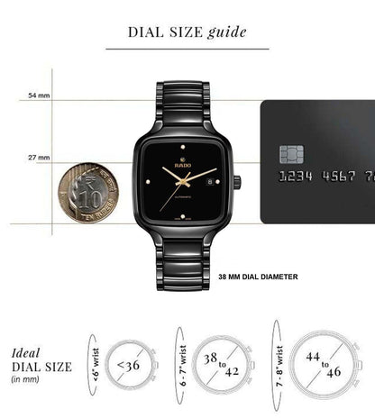 R27078722 | RADO True Square Automatic Diamonds Unisex Watch