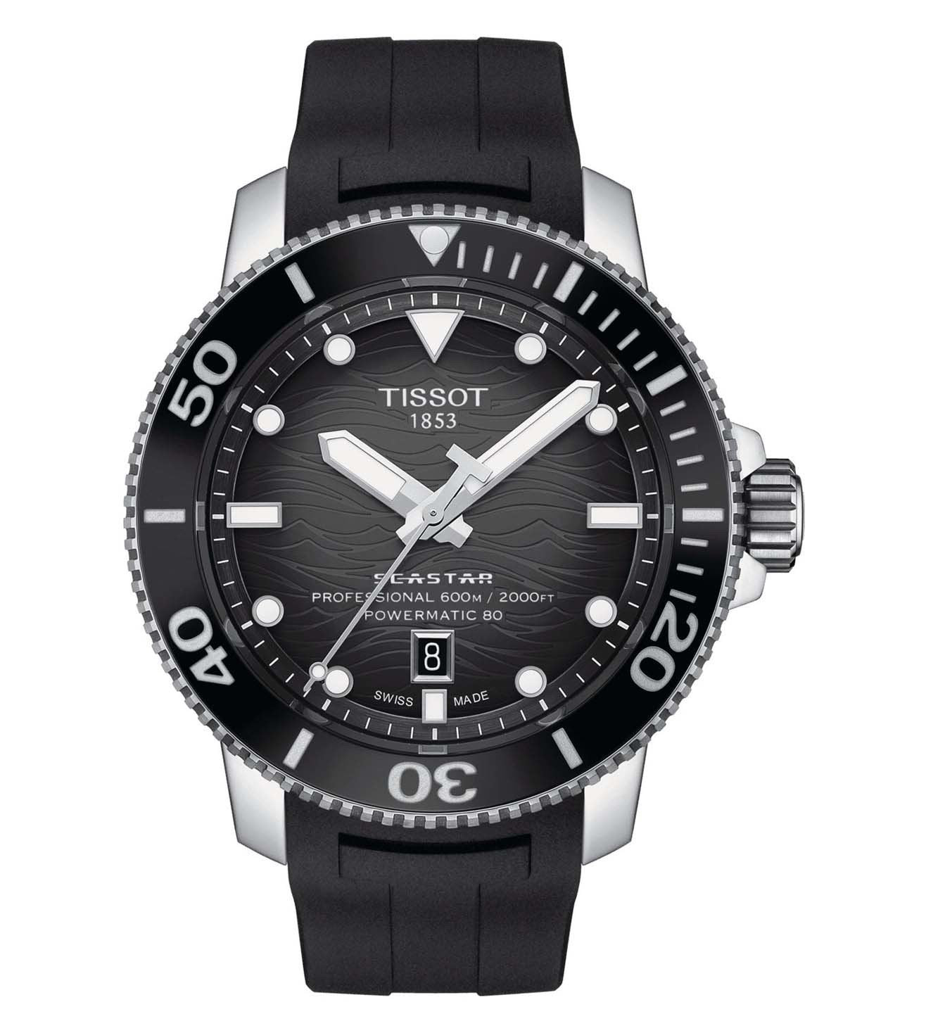 T1206071744100 | TISSOT T-Sport Seastar 2000 Professional Powermatic 80 Watch for Men