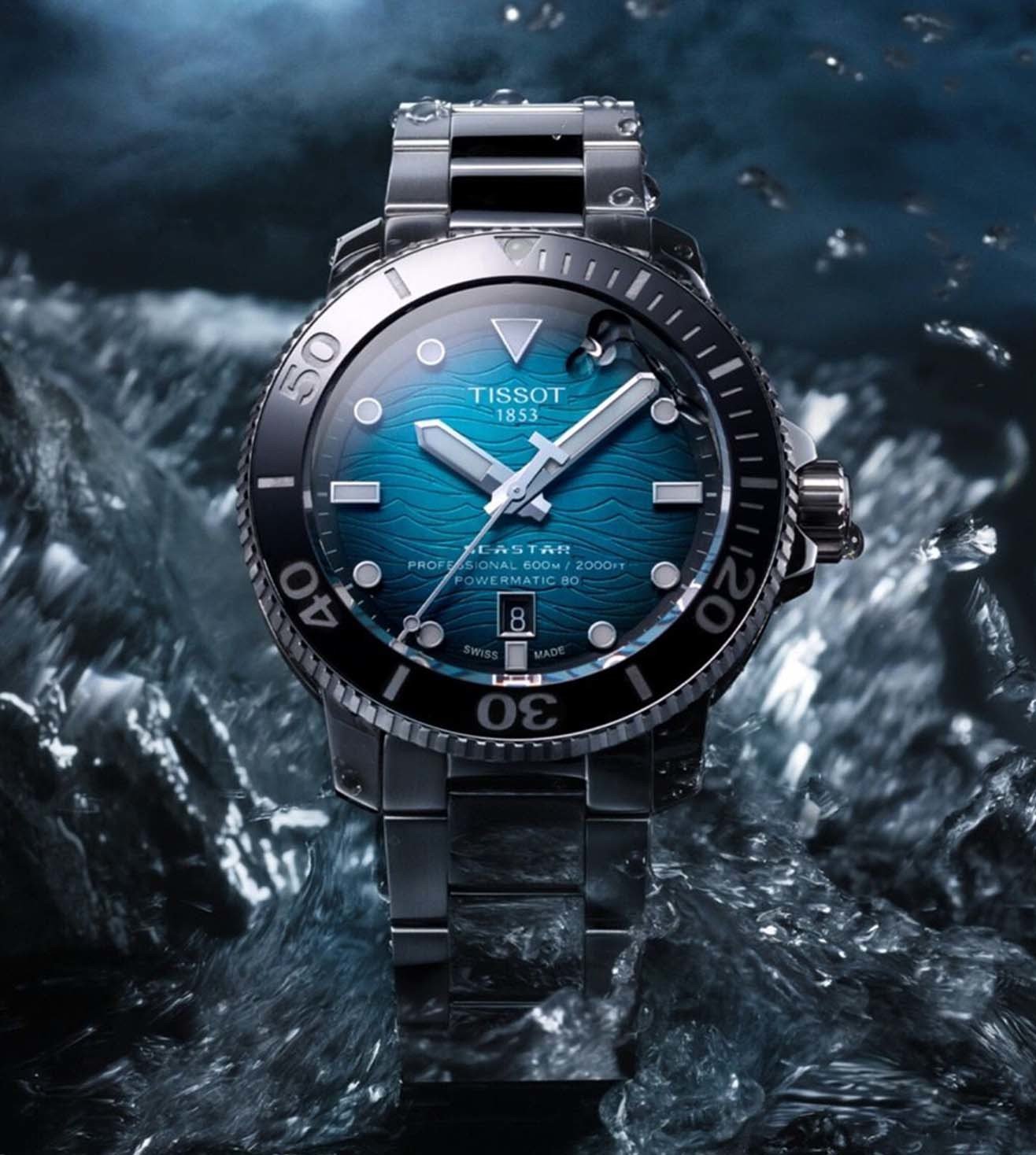 T1206071104100 | TISSOT T-Sport Seastar 2000 Professional Powermatic 80 Watch for Men