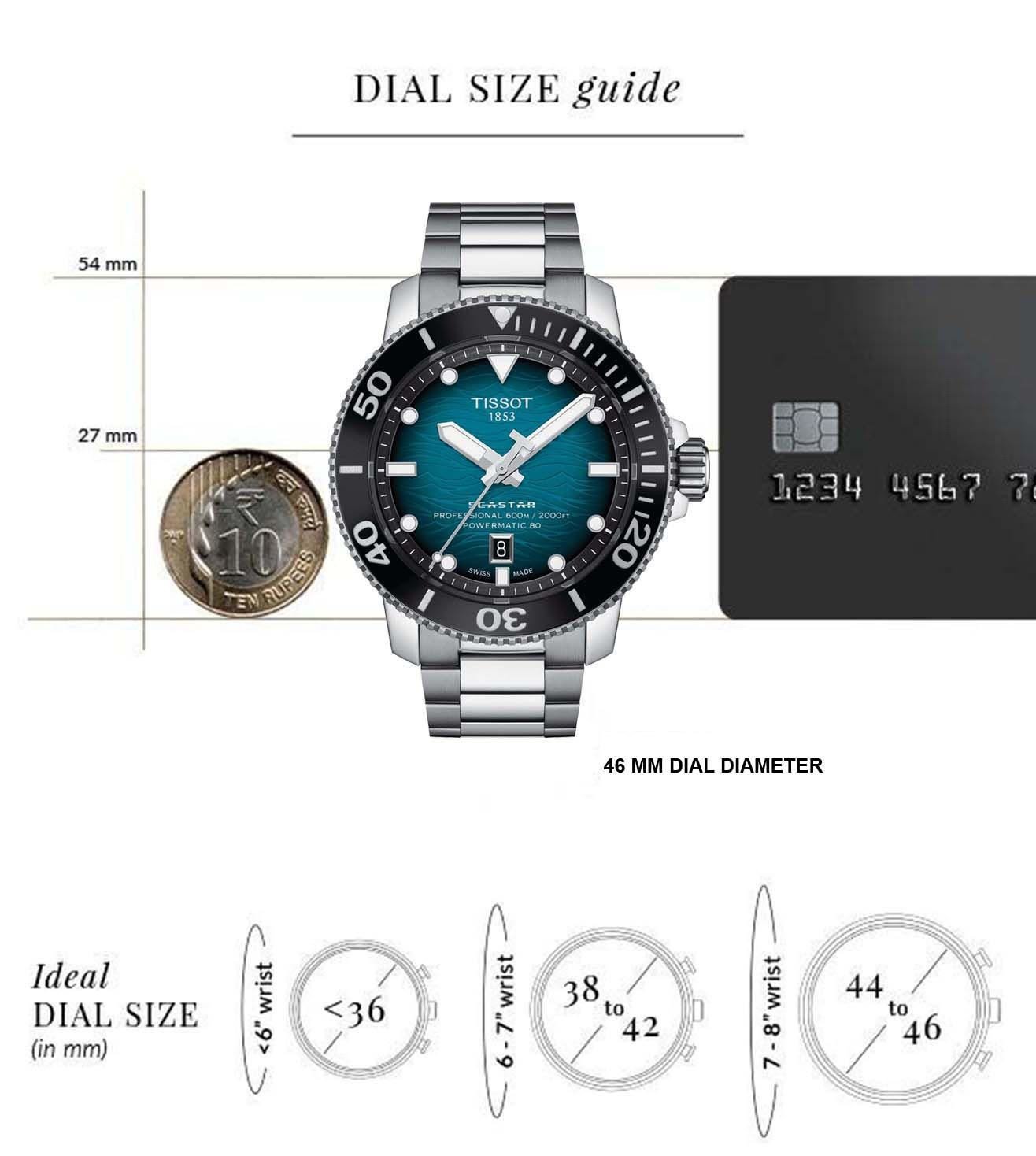 T1206071104100 | TISSOT T-Sport Seastar 2000 Professional Powermatic 80 Watch for Men